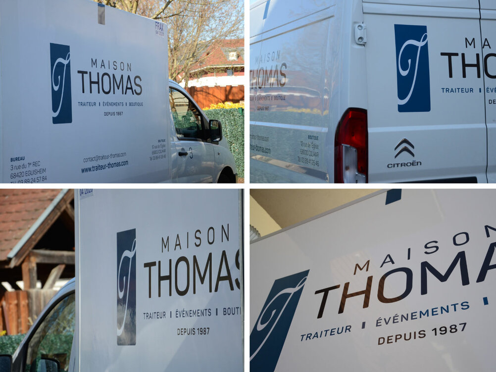 Logo Maison Thomas sur les camions