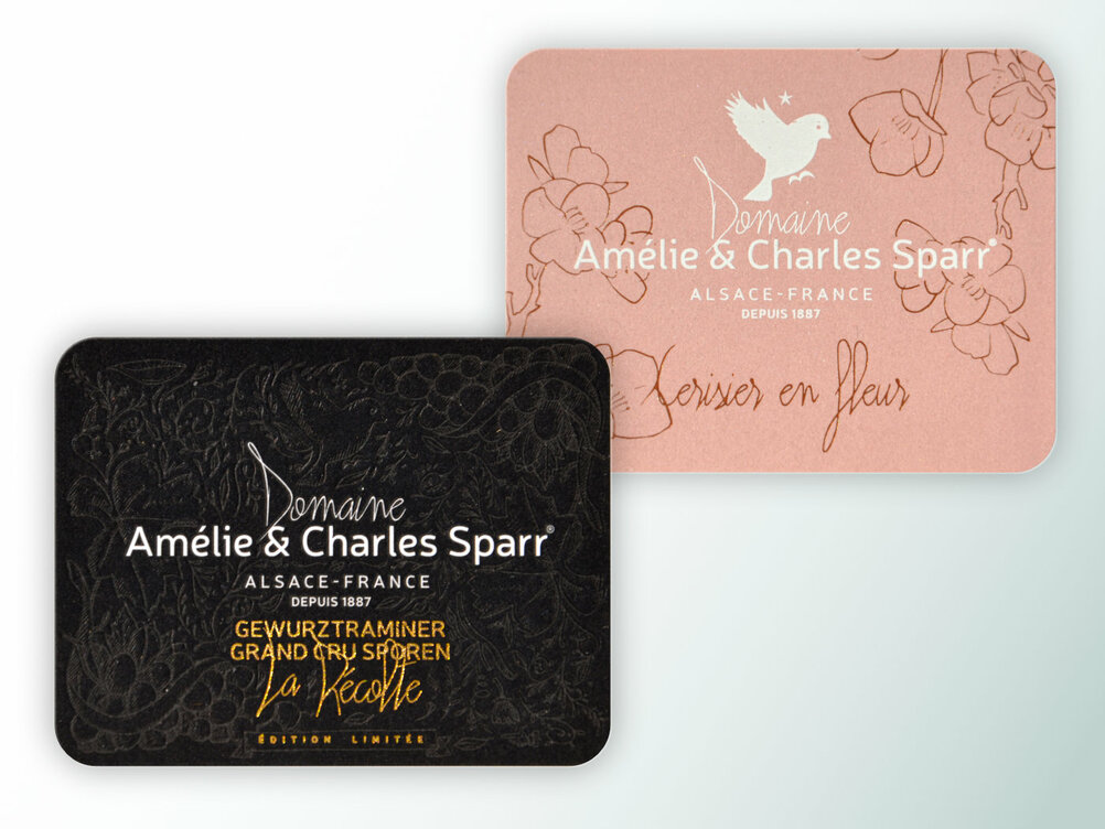 Cuvées La Récolte et Cerisier en fleur d’Amélie & Charles Sparr