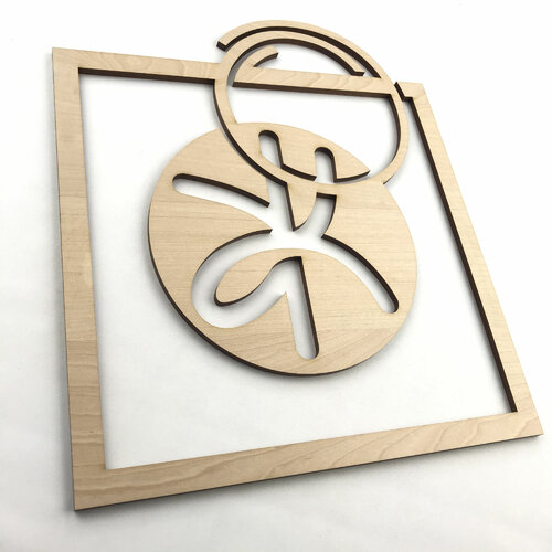 Logo mural (en bois)